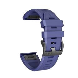HASMI 26 mm 22 mm Uhrenarmband kompatibel for Fenix ​​6X 5X 3HR Silikonarmband for Schnellverschluss-Armband kompatibel for Fenix ​​6 5 5X Plus/945/935 (Color : Navy blue, Size : 26mm) von HASMI