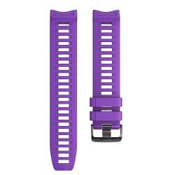 HASMI Outdoor-Silikon-Ersatzarmband for 22 mm Breite, kompatibel for Garmin Instinct Smartwatch-Armband (Color : Purple, Size : 22mm) von HASMI