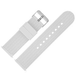 HBGRVCKS Uhrenarmband aus Gummi mit Schnellentriegelung, Unisex, 18 mm, 20 mm, 22 mm, 24 mm, Ersatz-Armband für traditionelle oder Smartwatch-Uhren, 22 mm, Achat von HBGRVCKS