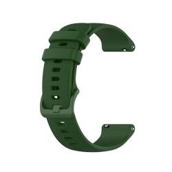 HBGRVCKS Uhrenarmband aus Silikon mit Schnellverschluss, 16 mm, 18 mm, 20 mm, 22 mm, Gummiarmband, Unisex-Uhrenarmband, Ersatzarmband for herkömmliche Uhren oder Smartwatches(Dark green,22mm) von HBGRVCKS