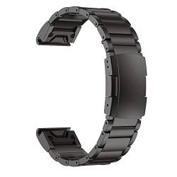 QuickFit Armband 26 mm 22 mm Titan Metall Edelstahl Bänder für Garmin Fenix 6 6X Pro 5X Plus Smart Band Armband Armband von HBYLEE