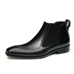 Schwarz,40 EU,Herren Chelsea Boots Retro Bequeme Mode Herren Stiefeletten von HCDZF