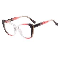 HCHES Damen Cat Eye Sonnenbrille gepaart Rahmen Farbverlauf dekorative Brille, 6, Einheitsgröße von HCHES