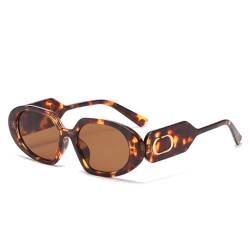 HCHES Sonnenbrille für Damen, quadratisch, Retro-Sonnenbrille, 6, Einheitsgröße von HCHES