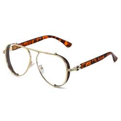 Herren Retro Sonnenbrille Damen Doppelte Sonnenbrille, 9, Einheitsgröße von HCPIHF