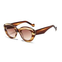 Übergroße Cat-Eye-Sonnenbrille für Damen, Retro-Sonnenbrille, UV400, ovale Sonnenbrille für Herren, 9, Einheitsgröße von HCPIHF