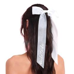 BrideToBe Schleier mit Schleife, Haarspange für Brautparty, Haarnadel, Tüllschleier für Strand, Hochzeit, Party, Schleier, Hochzeit, Kopfschmuck von HDKEAN