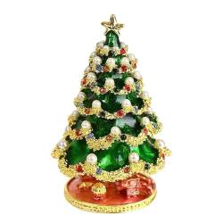 HDOYTXXM Elegante Weihnachtsbaum-Schmuckschatulle, dekorativer Weihnachtsbaum-Schmuck-Organizer, filigraner Schmuck-Aufbewahrungsbehälter von HDOYTXXM