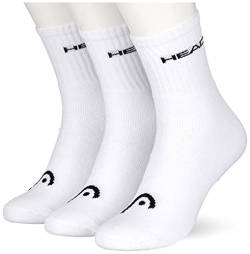 Head Unisex Short Socken, Weiß, 35/38 (3er Pack) von HEAD