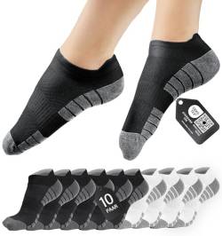 HELDENWERK Sneaker-Socken für Damen & Herren 10 Paar - Kurze Sport-Socken mit atmungsaktiver Baumwolle - Unisex Laufsocken Set von HELDENWERK