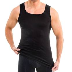 HERMKO 16025 Herren Tank Top angenehm weich Dank Modal Exclusive by, Größe:D 5 = EU M, Farbe:schwarz von HERMKO