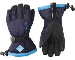 Hestra Gauntlet CZone Junior Handschuh – wasserdicht, isolierter Kinderhandschuh zum Skifahren, Snowboarden und Spielen im Schnee – Dark Navy/Turquise – 7, Dunkelmarineblau/Türkis, 5 von HESTRA