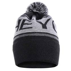 HEYO Unisex Wintermütze | Bommelmütze | H00001 | Slouch Beanie | Warme Strickmütze mit Pom Pom von HEYO