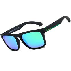 HGDGears Polarisierte Brille für Herren und Damen, Autofahren, Radfahren, Angeln, Retro-Sonnenbrille, UV-Schutz, B-2er-Pack (Grün von HGDGears