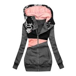 HHOP clothes Schlafanzug Damen coole jacken Herbst Bluse Damen Weste Damen Sommer Damen Steppweste lang Damen oversized hoodie Damen Sweatjacke mit Kapuze Damen Grobstrick cardigan von HHOP