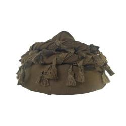 HIQIU Vintage Turban Durag Herren, Satin Gefüttert Stretch Kopf Halstuch, Twist Turban Durag Kopftuch Hut für Männer (Army Green) von HIQIU