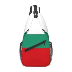 HJLUUFT Faltbare Umhängetasche mit bulgarischer Flagge – strapazierfähige kleine Schultertasche und Anti-Diebstahl-Umhängetasche für Damen und Herren, Schwarz, Einheitsgröße von HJLUUFT