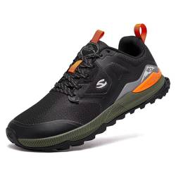 HOBIBEAR Herren Traillaufschuhe Mens Trail Running Shoes Lightweight Männer Wide Toe Fitnessschuhe Wanderschuhe Breathable Non-Slip Trekking Training Hiking Outdoor Casual Workout Runner von HOBIBEAR