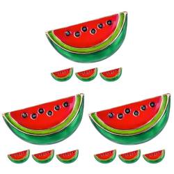 12 Stück Obst-Brosche Hemdkleid Wassermelone Trendige Kleider Kragenclip Für Damen Cartoon-Brosche Damen-Cardigan-Clip Schal-Clips Für Damen Hemdkragen-Clip Kleiderclips von HOLIDYOYO