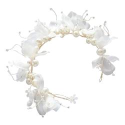 HONMEET 1stk Kopfschmuck Für Die Braut Brautaccessoires Hochzeit Vintage Tiara Stirnbänder Juwelenbesetztes Stirnband Braut Stirnband Prinzessin Zubehör Königin Vintage Tiara Weiß von HONMEET