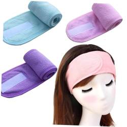 HONMEET 3st Klett Maske Make-up Schönheit Haar Bandana Für Frauen Frau Stirnband Make-up-stirnbänder Gesichts-spa-turban Make-up-waschlappen Stirnband Zum Trocknen Der Haare Haarband von HONMEET