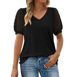 HOOUDO Tages Angebote Sale Damen Top Damen Sommer Sexy Bluse Damen Elegant Sexy Weiß Kurz Sweatshirt Damen Fruehling Sommer Tshirt Figurbetont Damen Meine Bestellungen Anzeigen 24 von HOOUDO