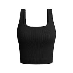 Sonderangebote Schnäppchen Dünne Steppweste Damen Lang Bluse Mit Lochstickerei Ballett Oberteil Damen Traeger T Shirts Fuer Damen 70Er Oberteile Damen Damenbekleidung Elegant Meine Bestellungen Sale von HOOUDO