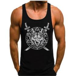 HOTCAT Tank Top Herren Ärmelloses Muskelshirt Fitness Gym Fashion Streetstyle Unterhemd Baumwolle Shirt von HOTCAT