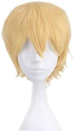 Wig Anime Cosplay APH Cosplay Perücken Prince Golden Kurze Flauschige Layered Synthetische Haar for Männer APH Axis Powers Hetalia Cosplay Perücke + Perücke kappe von HOWGARI