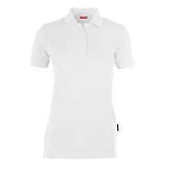 HRM Damen Heavy Performance Polo, weiß, Gr. M I Premium Polo-Shirt Damen I Basic Polohemd bis 60°C waschbar I Hochwertige & nachhaltige Damen-Oberteile I Workwear von HRM