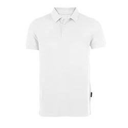 HRM Herren Heavy Polo, weiß, Gr. 2XL I Premium Polo Shirt Herren aus 100% Baumwolle I Basic Polohemd bis 60°C waschbar I Hochwertige & nachhaltige Herren-Bekleidung I Workwear von HRM