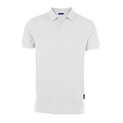 HRM Herren Luxury Polo, weiß, Gr. XL I Premium Polo Shirt Herren aus 100% Baumwolle I Basic Polohemd bis 60°C farbecht waschbar I Hochwertige & nachhaltige Herren-Bekleidung von HRM