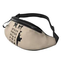 HSJFS Sporttasche mit niedlichem Mops-Motiv, lässige Brusttasche, Silhouetten of Martial Arts, Einheitsgröße von HSJFS