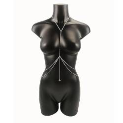 Körperketten Anhänger Körperkette Schmuck Brustkette Bikini Sexy Modeketten Taille Für Frauen Goth Strand Punk Geschenk BH Zubehör von HSYHKDSY