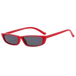 HTXONB 2024 Retro Rechteckige Sonnenbrille Mode Metallrahmen Sonnenbrille Für Männer Frauen Sommer Kleine Quadratische Sonnenbrille,02,143 * 142 * 26mm von HTXONB