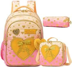 HTgroce Kinderrucksack Rucksack Mädchen Süßer Schulrucksack für Mädchen Schulrucksack Mädchen Kinder Rucksack von HTgroce