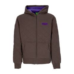 Workman Quilted Full Zip Chocolate Zip Hoodie fur Herren von HUF