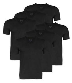 BOSS Hugo Herren T-Shirts Business Shirts V-Neck 50325389 6er Pack, Farbe:Schwarz;Größe:M;Artikel:-001 Black von HUGO BOSS