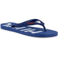 HUGO Herren Zehentrenner Sandalen blau Gummi von HUGO