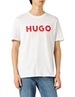 HUGO Herren dolive T Shirt, New - White100, XL EU von HUGO