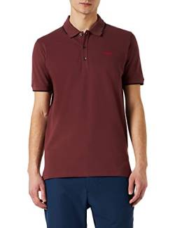 HUGO Men's Dinoso222 Polo, Dark Brown204, XS von HUGO