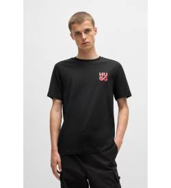 HUGO für Herren. 50522434 Dimoniti T-shirt schwarz (S), Lässig, Baumwolle, Kurzarm von HUGO