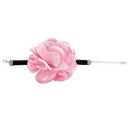 HUIFACAI Große blühende Rosen-Armbänder für Frauen, trendiger Schmuck, Geschenk, modisches Statement, breites Armband von HUIFACAI