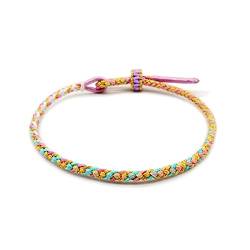 HUIFACAI Modisches exquisites handgestricktes mehrfarbiges Armband für Damen, einfaches Charm-Armband, Seil, Accessoire, Geschenke von HUIFACAI