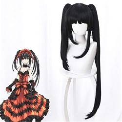 HBYLEE Wig Anime Cosplay Perücke for Anime Date A Live Nightmare Tokisaki Kurumi Lange Perücke Cosplay Kostüm Frauen Kunsthaar Halloween Party Rollenspiel Perücken[Farbe:nach Plan] von HUISNE