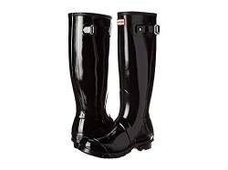 HUNTER Women's Original Tall Gloss Rain Boot,Black (Gloss) Size 11 von HUNTER