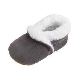 HUOQI Winter Multi Farbe Baby Schuhe Baby Schuhe Weiche Sohlen Kleinkind Schuhe 0 1 Alt Schwarze Sneaker Damen (Dark Gray, 22 Infant) von HUOQI