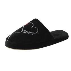 Damen Winter Plüsch Pantoffeln - Hausschuhe Damen Fell Pantoffeln Pantoffeln Mit Polar Fleece-Futter Memory Foam Plüsch Hausschuhe Trendiger Slipper Plüsch Antirutsch Baumwolle drinnen und draußen von HUyydza