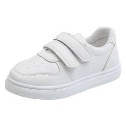 HUyydza Turnschuhe Jungen Mädchen - Mesh Atmungsaktiv Hallenschuhe Jungen Mädchen Schuhe Helle Sohle Leicht Gefütterte Lauflernschuhe Kinder Flach Dicker Boden rutschfest Hallenschuhe Fitnessschuhe von HUyydza