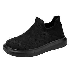 HUyydza Unisex Kinder Schuhe - Mesh Atmungsaktiv Hallenschuhe Leuchtschuhe Turnschuhe Slip On Laufschuhe flach Dicker Boden rutschfest Fitnessschuhe Straßenlaufschuhe Jungenschuhe Unisex von HUyydza